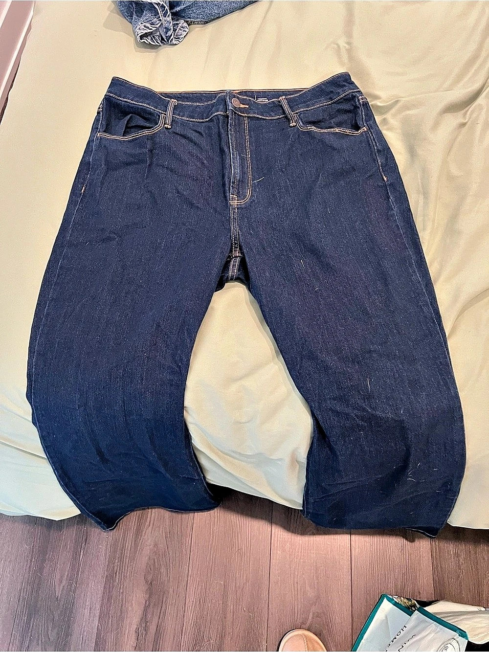 Old Navy High-Waisted Wow Flare Jeans Blue Waist 16